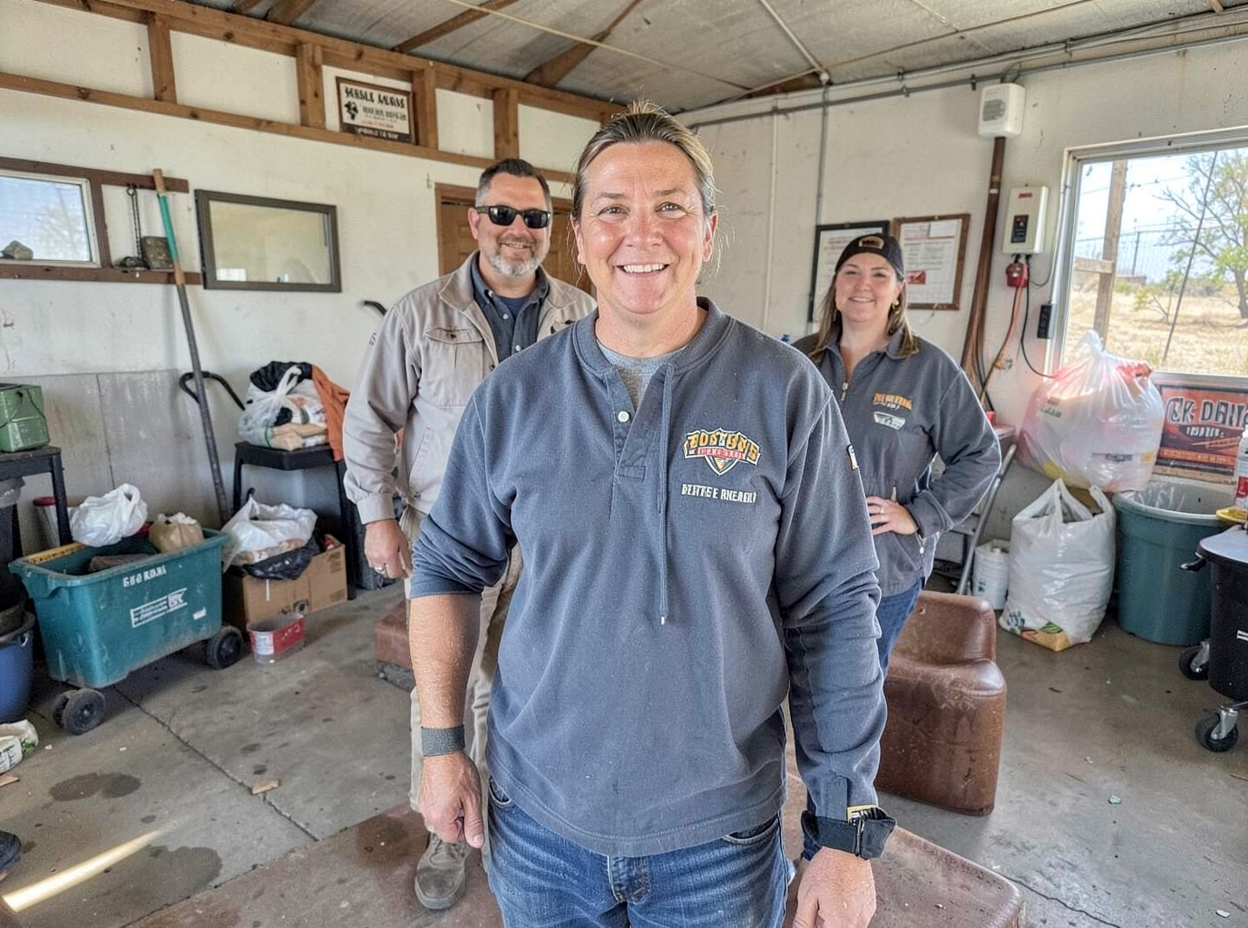 The Tucson Dumpster Rental Pros team at work in Tucson